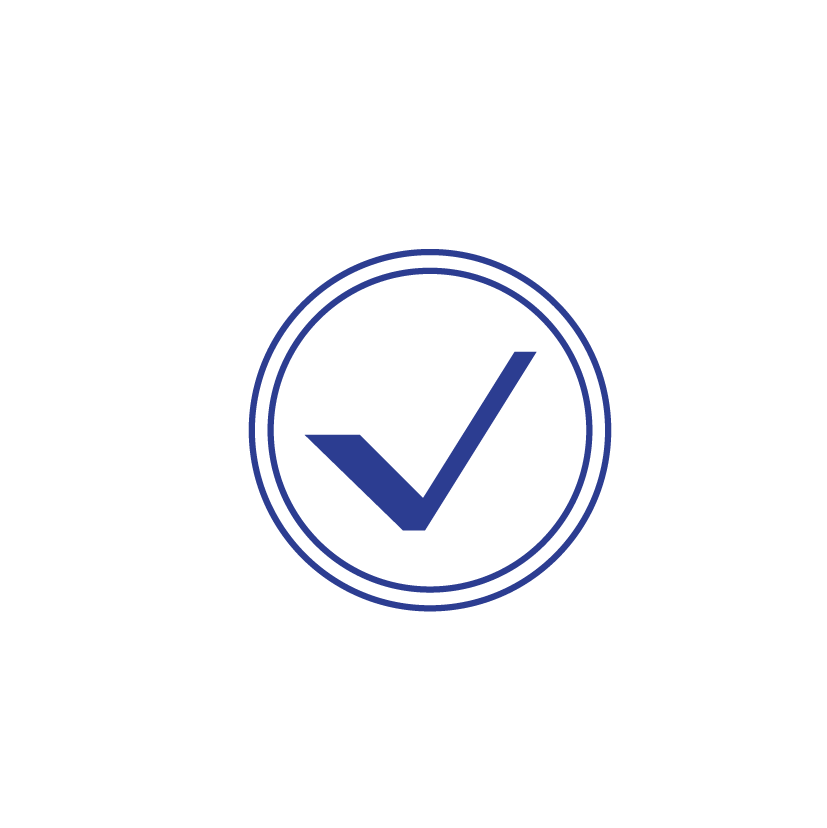 Icons Blauw Algemeen Vink