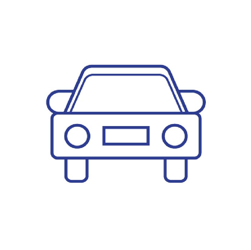 Icons Blauw Segment Auto