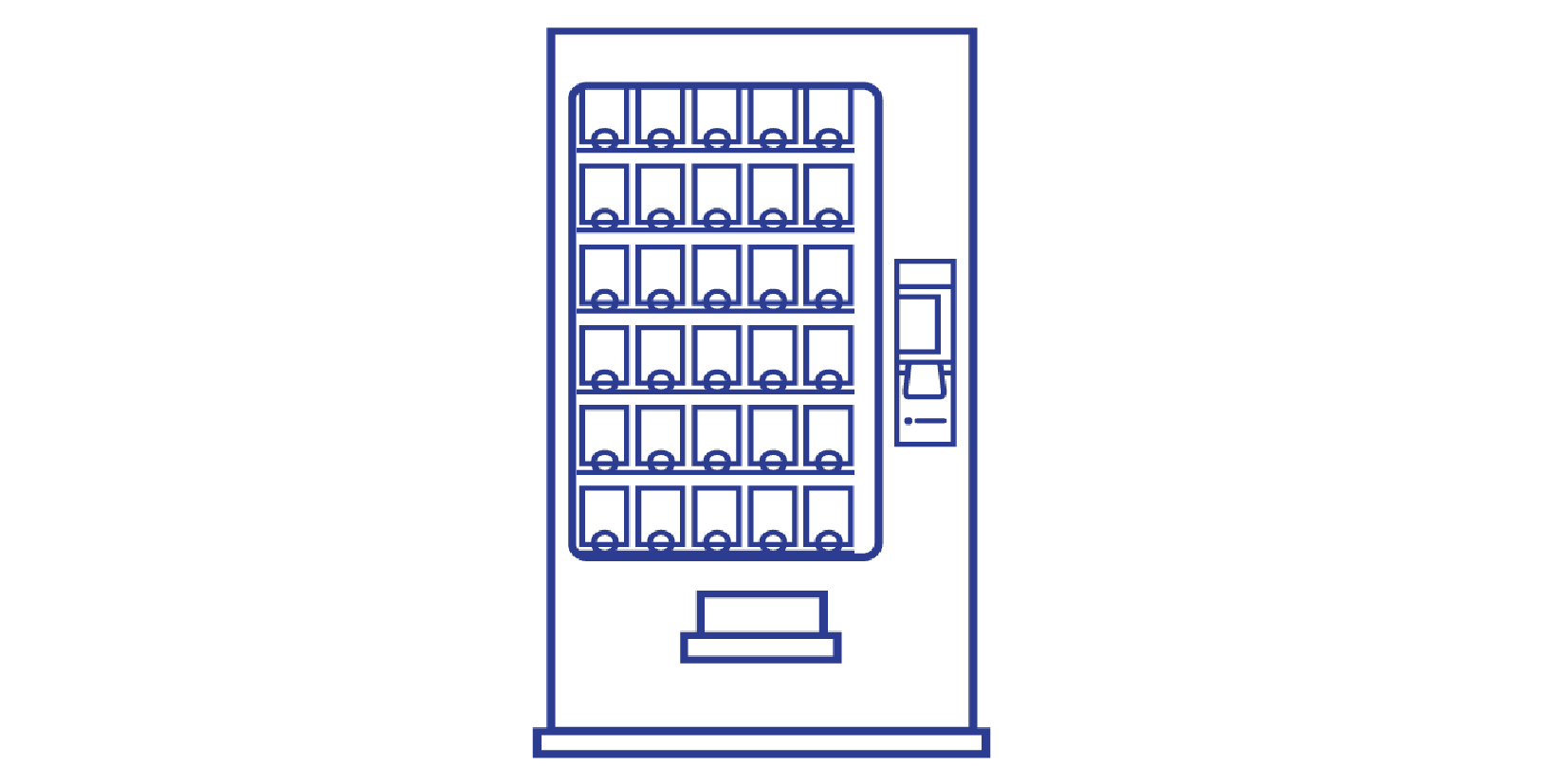 Icons Blauw Segment Automaat breed