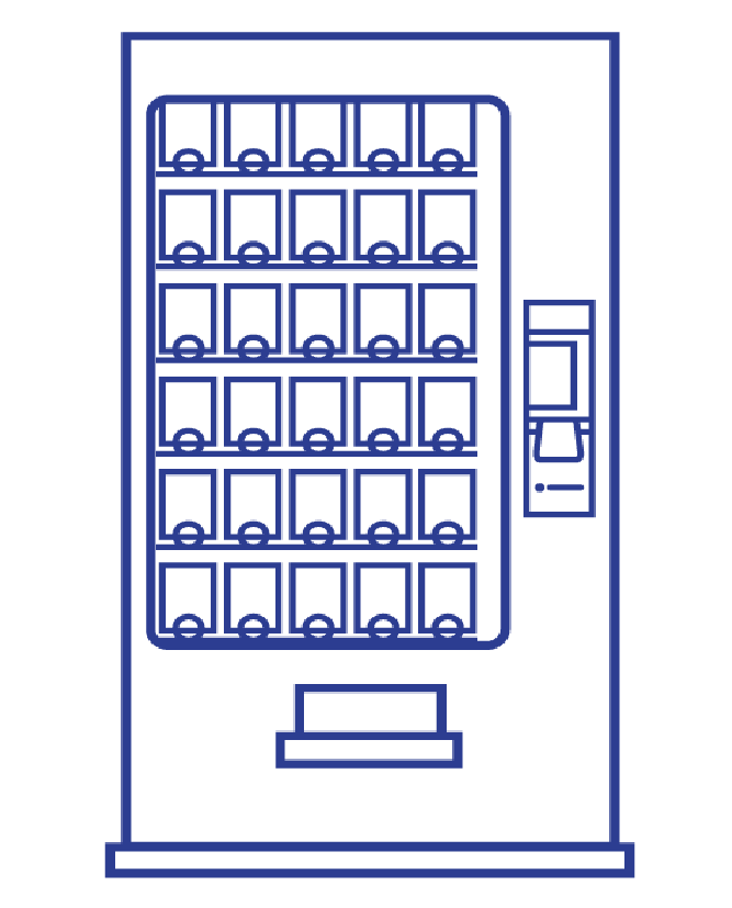 Icons Blauw Segment Automaat groot