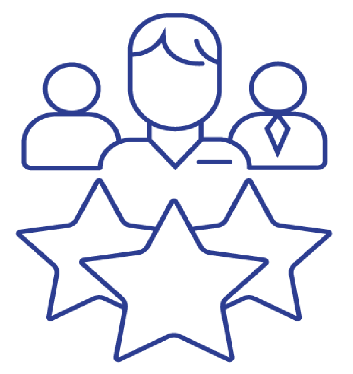 Icons Blauw Voordelen Ervaring groot