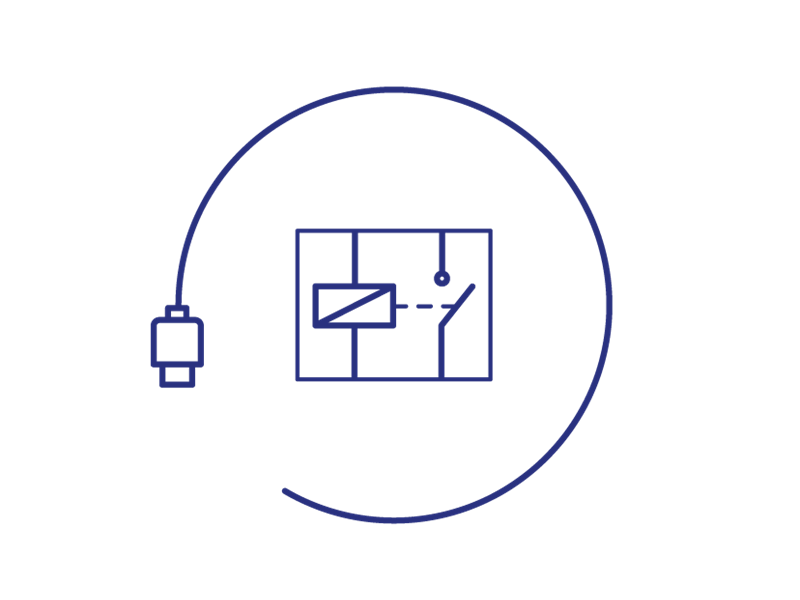 Iconen Q Vend Blauw Koppeling Relais 800x600