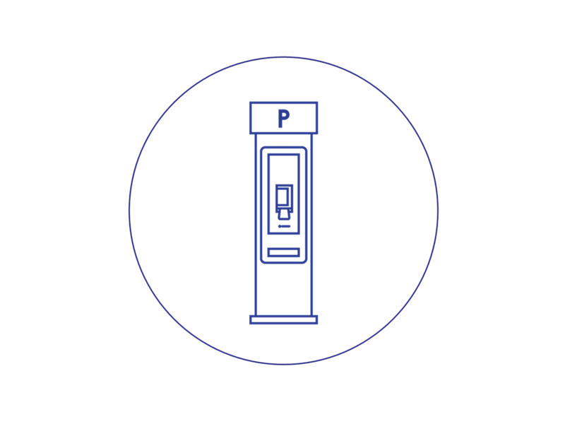 Iconen Q Vend Blauw Segment Parking Cirkel 800x600